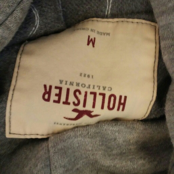 GREY HOLLISTER HOODIE - Picture 2 of 2